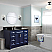 49" Single Sink Vanity in Blue Finish with Countertop and Sink Options