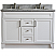 48" Double Sink Vanity in White Finish with Countertop and Sink Options