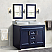 48" Double Sink Vanity in Blue Finish with Countertop and Sink Options