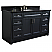 61" Single Sink Vanity in Dark Gray Finish with Countertop and Sink Options