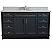 61" Single Sink Vanity in Dark Gray Finish with Countertop and Sink Options