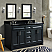61" Double Sink Vanity in Dark Gray Finish with Countertop and Sink Options