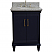 25" Single Vanity in Blue Finish with Countertop and Sink Option