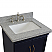 25" Single Vanity in Blue Finish with Countertop and Sink Option