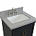 25" Single vanity in Dark Gray finish with Countertop and Sink Options