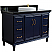 49" Single Vanity in Blue Finish with Countertop and Sink Option