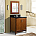 31" Single Sink Vanity in Walnut Finish with Countertop and Sink Options