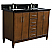 49" Double Sink Vanity in Walnut Finish with Countertop and Sink Options