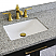 43" Single Vanity in Dark Gray Finish with Countertop and Sink Options - Left door/Left sink