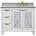 43" Single Vanity in White Finish with Countertop and Sink Options - Right door/Right sink