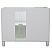 43" Single Vanity in White Finish with Countertop and Sink Options - Right door/Right sink