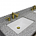 61" Double Sink Bathroom Vanity in Dark Gray Finish with Countertop and Sinks Options