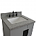 25" Single Sink Vanity in Light Gray Finish with Countertop and Sink Options