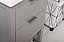 Modern 24" Single Sink Vanity with Porcelain Integrated Counterop and Sink in Gray Finish