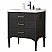 Transitional 30" Single Sink Vanity with Porcelain Integrated Counterop in Espresso Finish