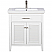 Transitional 30" Single Sink Bathroom Vanity with Porcelain Integrated Counterop in White Finish