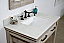 36" Rustic Solid Fir Single Sink Vanity with Marble Top Options