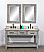 60" Rustic Solid Fir Double Sink Bathroom Vanity in Grey Driftwood Finish - No Faucet with Countertop Options