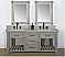 72" Rustic Solid Fir Double Sink Vanity in Grey Driftwood - No Faucet with Countertop Options