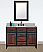 48" Rustic Solid Fir Single Sink with Iron Frame Vanity in Brown Driftwood - No Faucet with Countertop Options