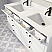 Issac Edwards Collection 60" Double Sink Bathroom Vanity in White Finish with Cultured Marble Top