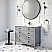 Issac Edwards Collection 42" Single Sink Bathroom Vanity in Gray Finish with Cultured Marble Top