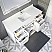 Issac Edwards Collection 60" Single Sink Bathroom Vanity in White Finish with Cultured Marble Top