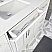 Issac Edwards Collection 60" Single Sink Bathroom Vanity in White Finish with Cultured Marble Top