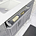 Issac Edwards Collection 60" Single Sink Bathroom Vanity in Oxford Gray Finish with Cultured Marble Top