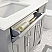36" Single Sink Vanity Gray Finish with Cultured Marble Countertop with Matching Backsplash