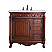 36" Deep Chestnut Finish Vanity with Matching Medicine Cabinet, Mirror, or Linen Cab Option 