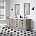 Solid Hardwood 72" Double Bathroom Vanity, Distressed Grey Oak Finish, with Matching Mirrors 