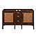 James Marting Addison Collection 60" Double Vanity Cabinet, Mid Century Acacia