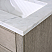 Chestnut 24" Single Bathroom Vanity with Seamless Italian Carrara White Marble Top