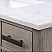 48" Gray Oak Single Bathroom Vanity with Seamless Italian Carrara White Marble Top