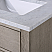 60" Gray Oak Double Bathroom Vanity with Seamless Italian Carrara White Marble Top