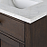 72" Brown Oak Double Bathroom Vanity with Seamless Italian Carrara White Marble Top