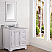 36" Wide Pure White Single Sink Carrara Marble Bathroom Vanity