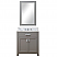 30" Cashmere Grey Single Sink Bathroom Vanity with Carrara White Marble Top