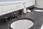 72" Bathroom Vanity in Earl Grey with Blue Limestone Top with Faucet