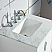 24" Single Sink Carrara White Marble Vanity In Pure White Finish