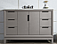 48" Single Sink Carrara White Marble Vanity In Cashmere Grey Finish