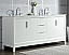 72" Double Sink Carrara White Marble Vanity In Pure White Finish