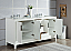 72" Double Sink Carrara White Marble Vanity In Pure White Finish