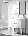 24" Single Sink Freestanding Vanity 2 Drawer with Ceramic Sink