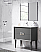 24" Single Sink Freestanding Vanity 2 Drawer with Ceramic Sink