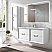 48" Double Sink Vanity 4 Drawer with Ceramic Sink