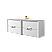 48" Double Sink Vanity 4 Drawer with Ceramic Sink