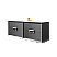 48" Double Sink Vanity 4 Drawer with Ceramic Sink