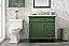 36" Single Sink Vanity Cabinet with Carrara White Top and Color Options
